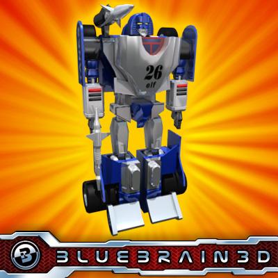 3D Model of Transforming Robot Toy - 3D Render 0